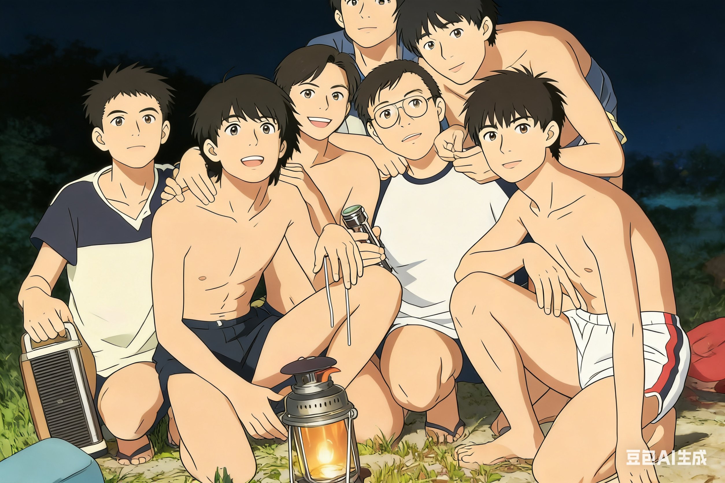 舊時去海灘露營